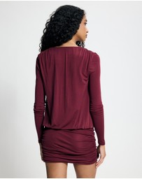 Lover - Juniper Wrap Front Jersey Dress