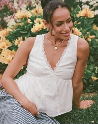 Petal & Pup - Aminta Top - White