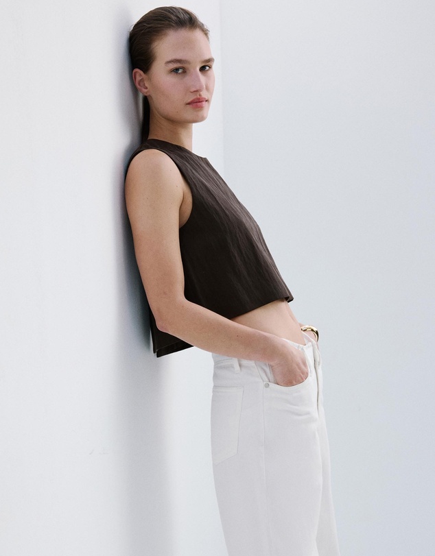 M.N.G - Lyocell Top with Buttons On The Back
