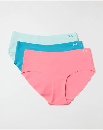 Under Armour - UA Pure Stretch 3-Pack No Show Hipster Briefs