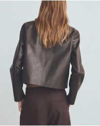 M.N.G - Faux-Leather Jacket With Pockets