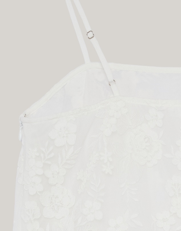 Revibe - Repaired CHANCERY Sierra Sheer Lace Mini Dress - AU 12
