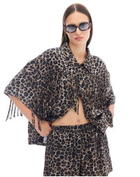 THE TALES - Ibiza Animal Fringed Shirt