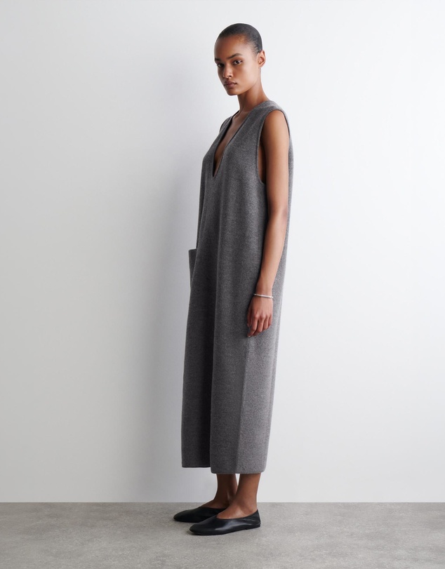 COS - Boiled-Wool Midi Dress