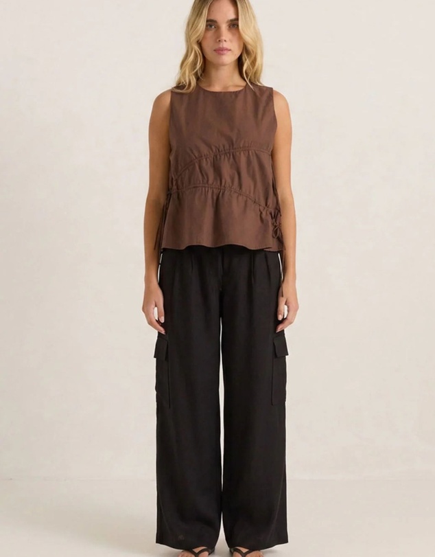 Sass - Elin Gathered Tie Top