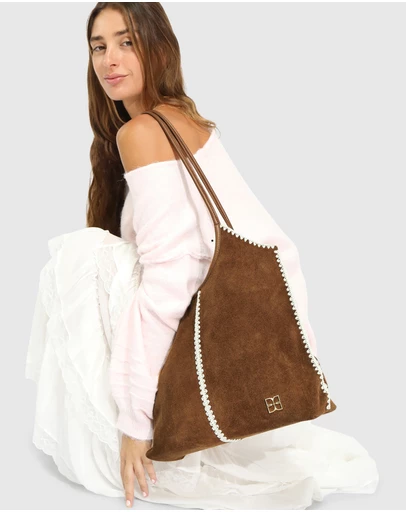 Belle & Bloom - Back To Friends Suede Shopper