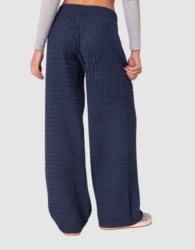EDIKTED - Portia Relaxed Cable Knit Pants