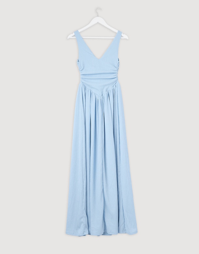 Revibe - Repaired Minima Esenciales Bhava Bustier Maxi Dress - AU 8