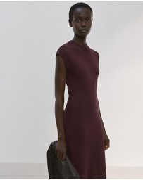 M.N.G - Perkins-Neck Knitted Dress