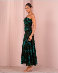 Azzurielle - Beverly Strapless Mesh Dress