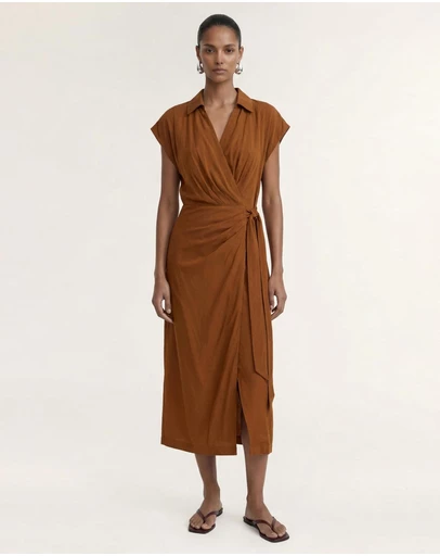 Staple the Label - Solene Wrap Midi Dress