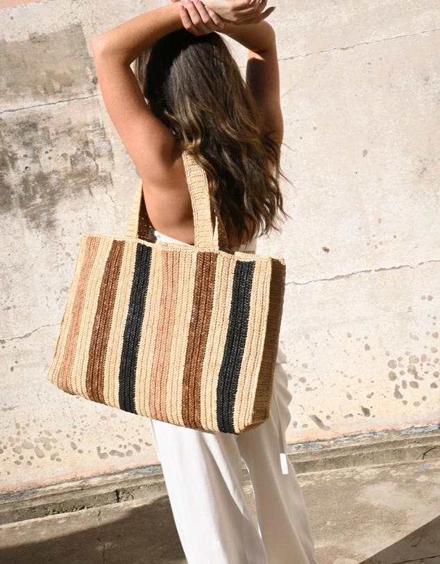 Mimmi Terra - Raffia Zitti Bag Tiramisu