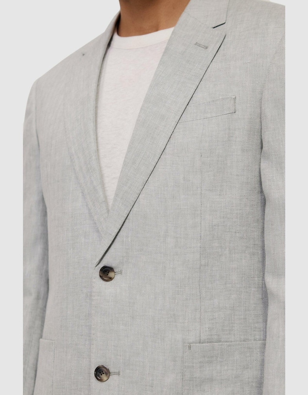Trenery - Linen Herringbone Blazer