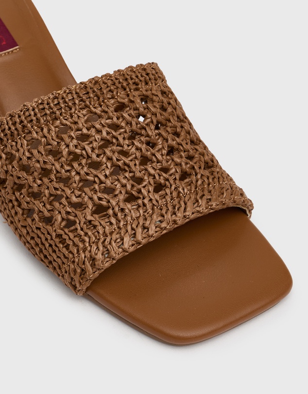 Betts - Holly Woven Block Heel Mules