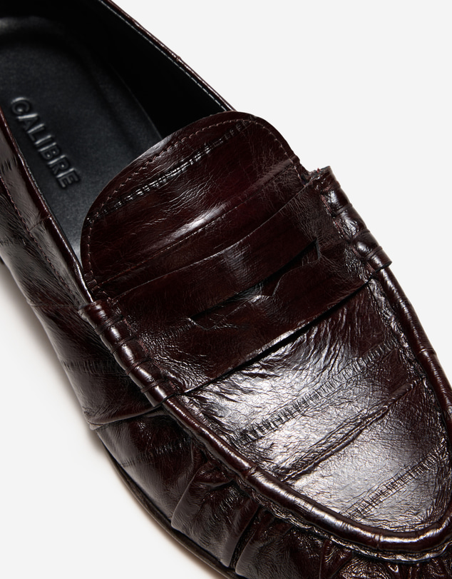 Calibre - Handmade Eel Leather Loafer Burgundy