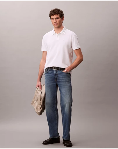 Calvin Klein Jeans - Casual Pique Classic Tipped Polo Shirt