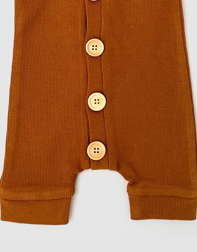 WITH LOVE FOR KIDS - BASICS Ribbed Romper - Babies