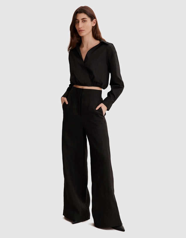 Country Road - Organically Grown Linen Wide Leg Pant