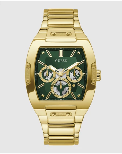 GUESS - Guess Phoenix Gold Tone & Green