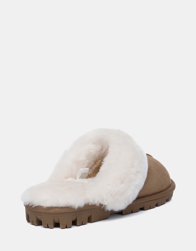 EVERAU - Australian Shepherd Ugg Waffle Slipper Sheepskin Upper House Shoes