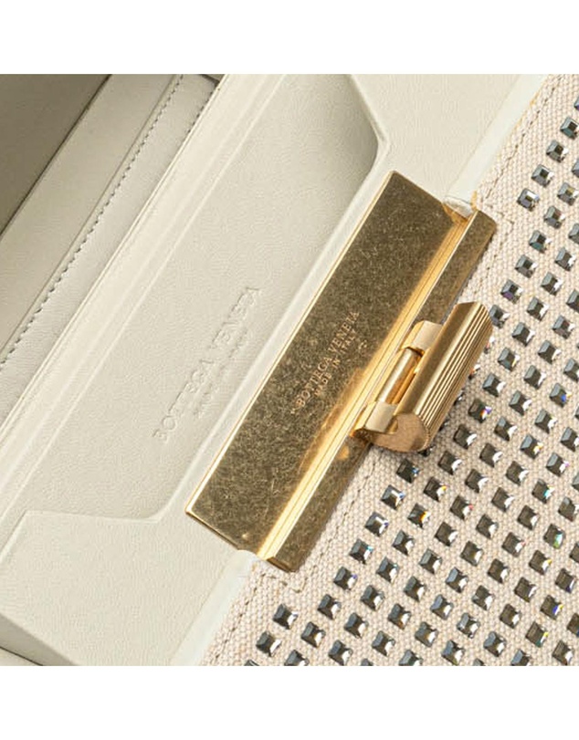 Pre-Loved by Azura Reborn - Pre-Loved bottega veneta The Pouch CrystalEmbellished Canvas Crossbody