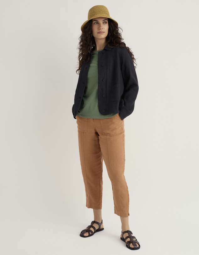 Seasalt - Seasalt Cornwall Navy Arame Linen Jacket