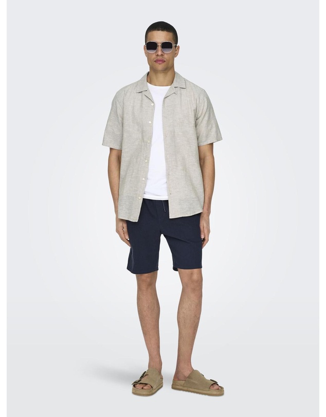 Only & Sons - Linus Linen Blend Shorts