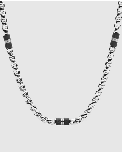 Fossil - Dress Silver Tone Necklace