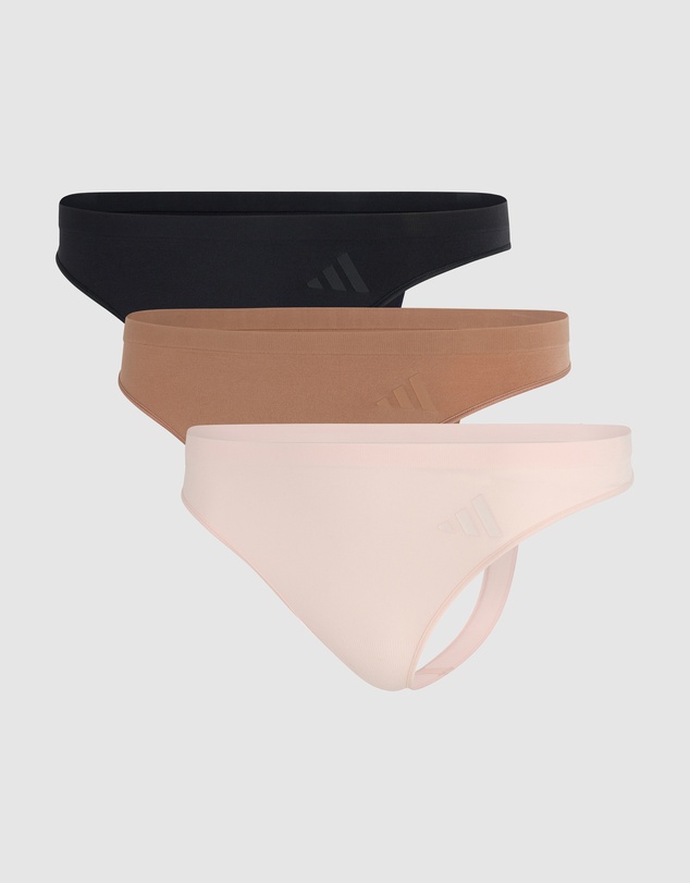 adidas Sportswear - 3 Pack Active Seamless Thong Underwear