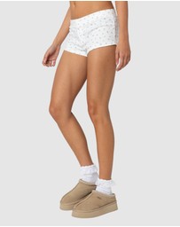 EDIKTED - Very Berry Micro Shorts