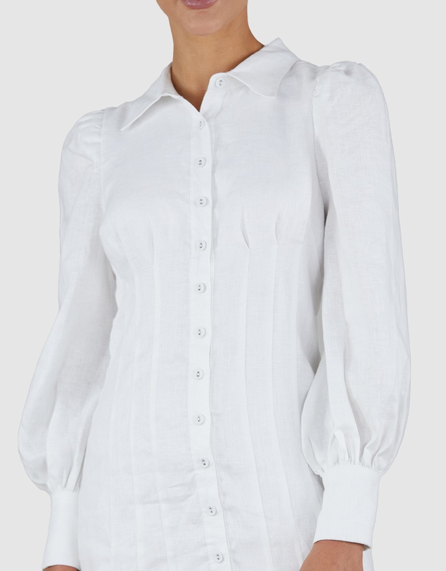 Amelius - Emmie Linen Mini Shirt Dress