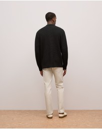Trenery - Merino Textured Shacket in Charcoal Melange