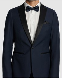 yd. - Seville Slim Fit Tuxedo Wool Blend Suit Jacket
