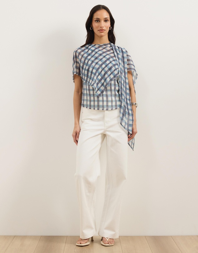 Atmos&Here - Dylan Chiffon Scarf Top
