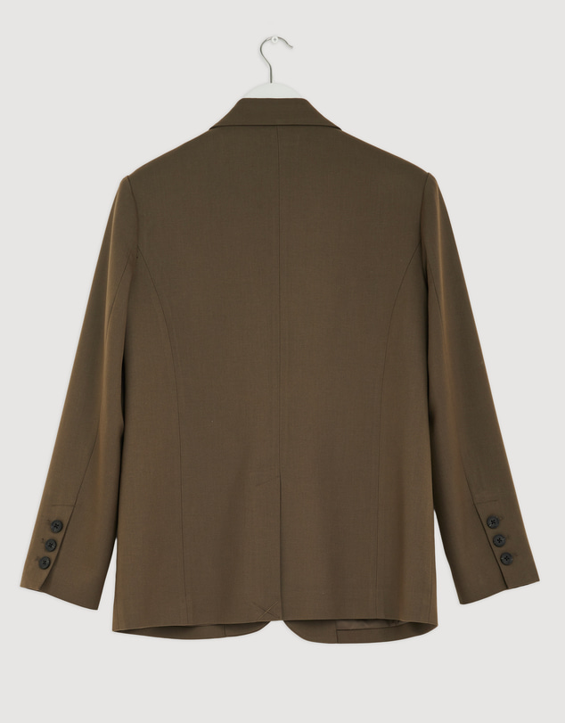 Revibe - Repaired AERE Alda Oversized Tailoring Blazer - Brand Sizing-8