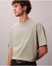 Calvin Klein - Relaxed Premium Interlock Emblem Logo T-Shirt