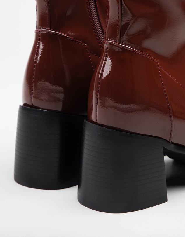 RAID - Allona Block heeled ankle boots in brown