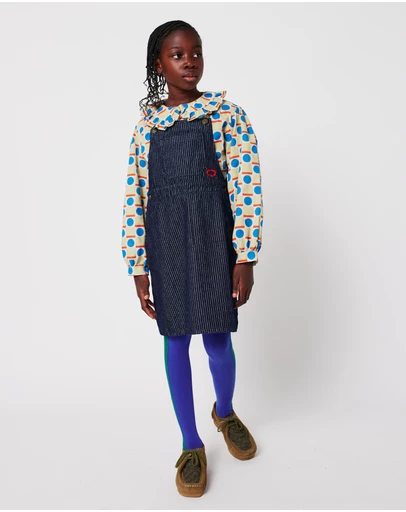 Bobo Choses - Tic Tac Toe Denim Dress - Kids-Teens