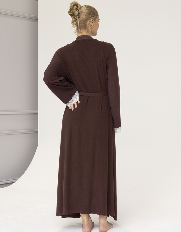 Angel Maternity - Cora Maternity Maxi Lace Robe