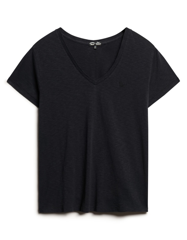 Superdry - Studios Slub Embroidered Vee Tee