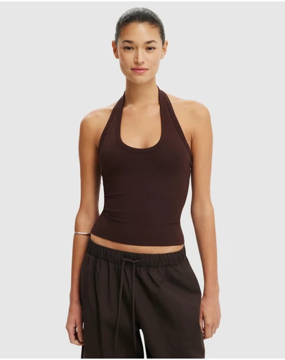 Cotton On - Everyday Smooth Scoop Halter Top
