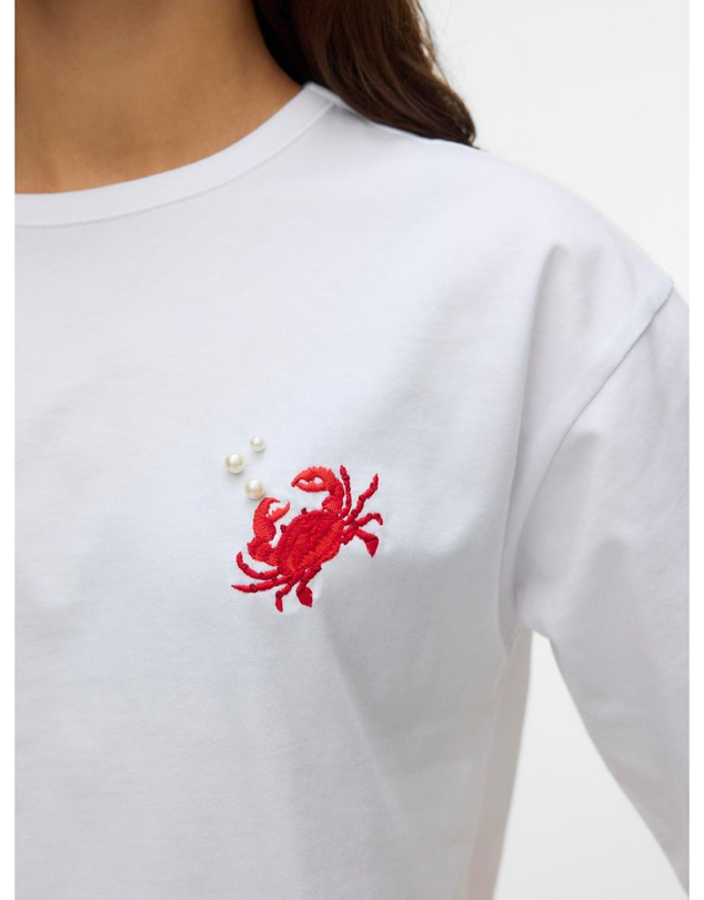 Vero Moda - Tammie Embroidered Crab T-shirt