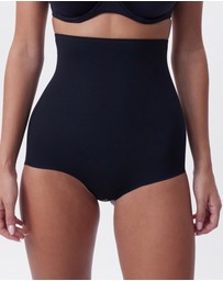 Bras N Things - Microfibre High Waist Brief - Black