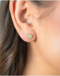 Georgini - Milestone Cubic Zirconia Halo Earrings