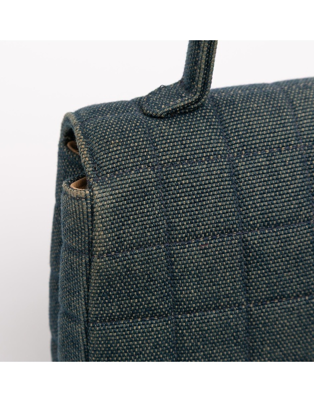 Pre-Loved by Azura Reborn - Pre-Loved Reissue 2.55 Chocolate Bar Denim Top Handle Flap