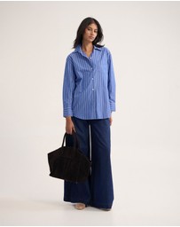 Oxford - Hailey Striped Euro Fabric Shirt