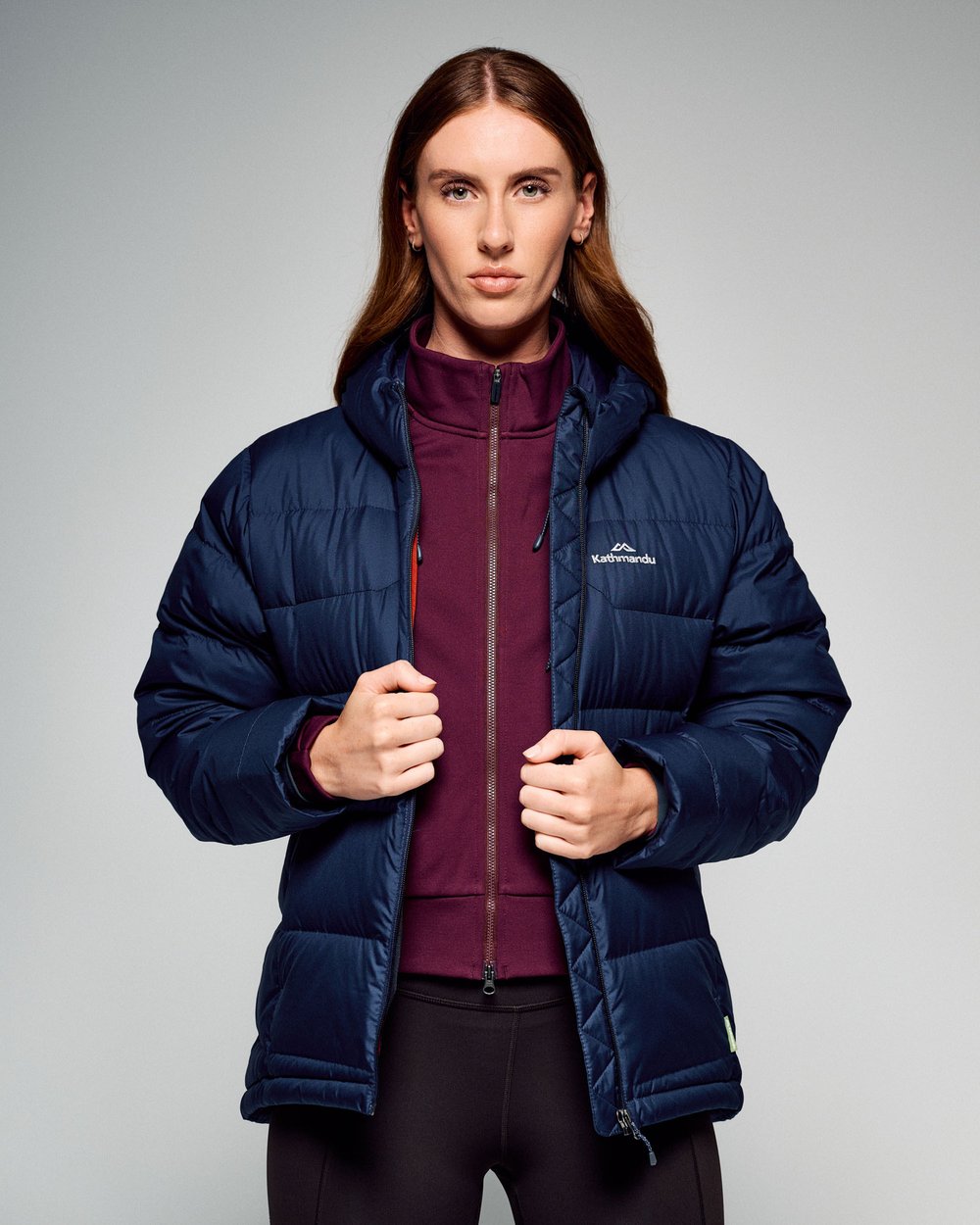 kathmandu womens black puffer jacket