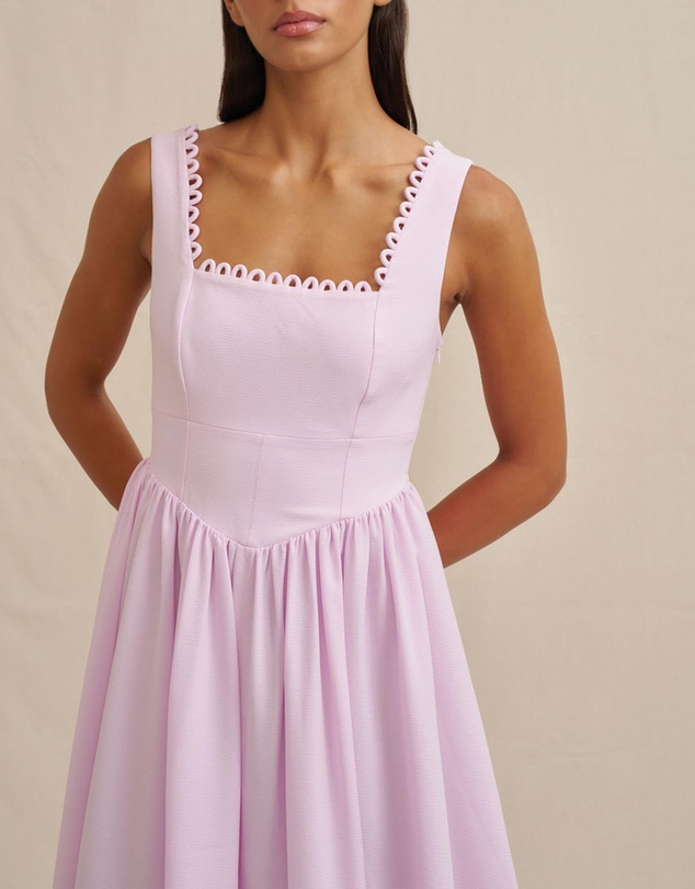 BY JOHNNY. - Nova Scallop Midi Dress