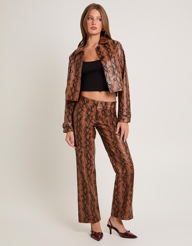 Alice In The Eve - Stassy Snake PU Coat