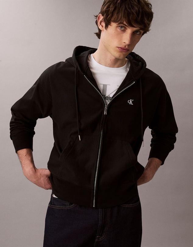 Calvin Klein Jeans - Premium Terry Relaxed Zip Hoodie